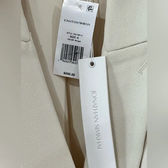 Jonathan Simkhai Jada Cut-Out Mini Blazer Dress- Sz 4 - Picture 12 of 15